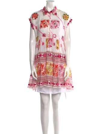 Juliet Dunn Paisley Print Mini Dress