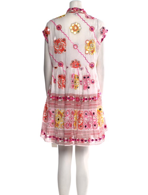 Juliet Dunn Paisley Print Mini Dress