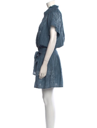 Juliet Dunn V-Neck Mini Dress