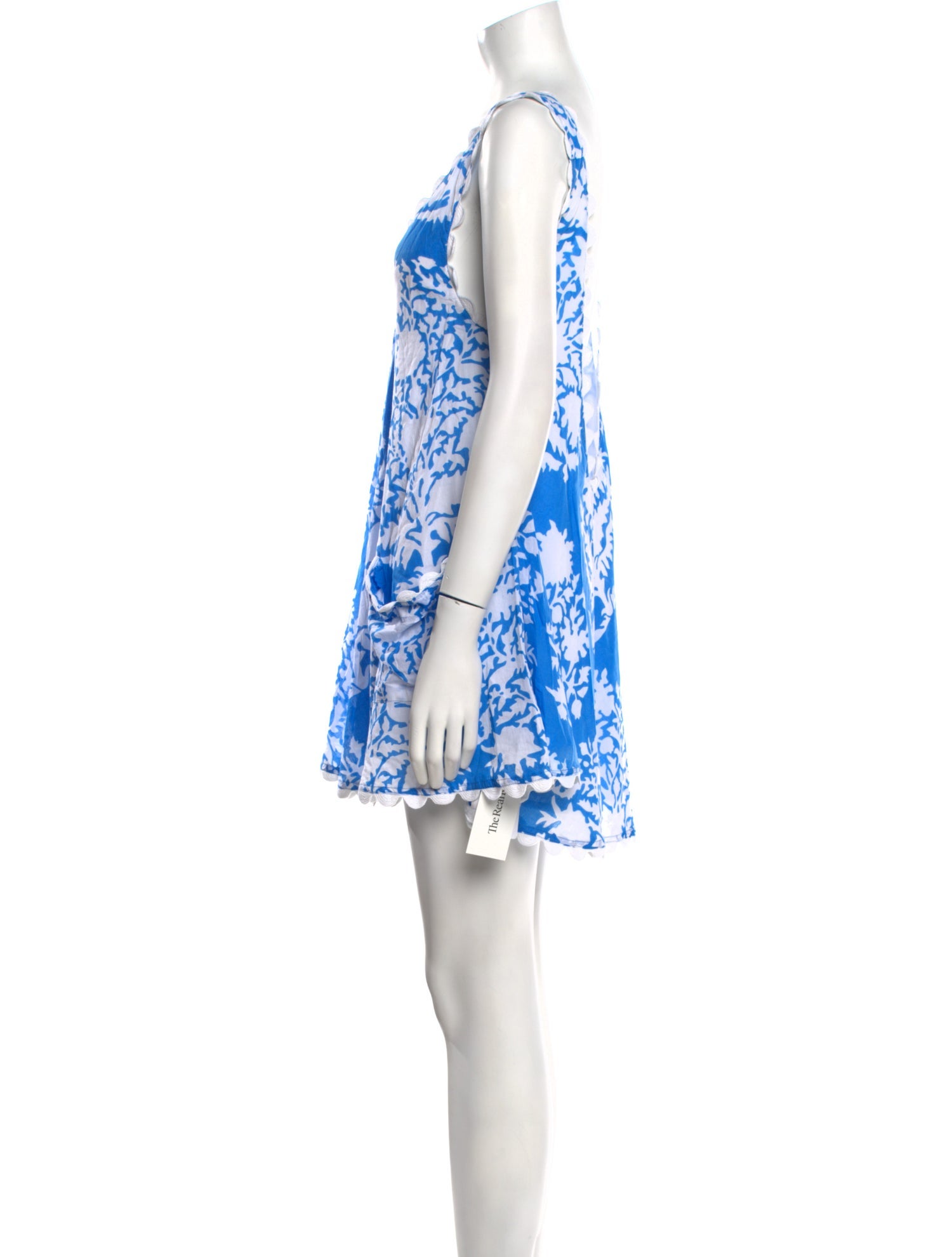 Juliet Dunn Floral Print Mini Dress