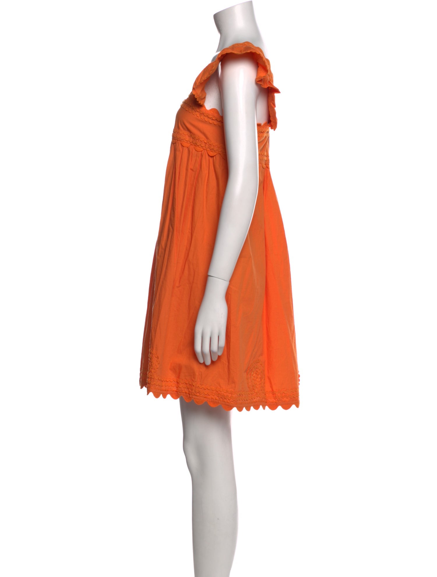 Juliet Dunn Square Neckline Mini Dress