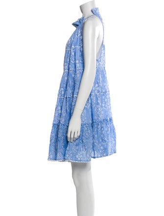 Juliet Dunn Paisley Print Mini Dress