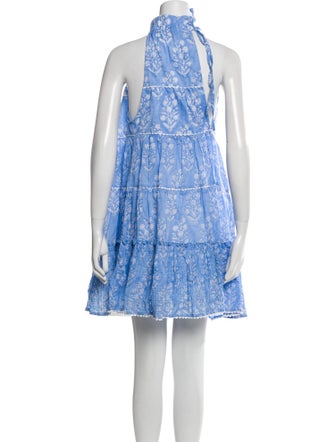 Juliet Dunn Paisley Print Mini Dress