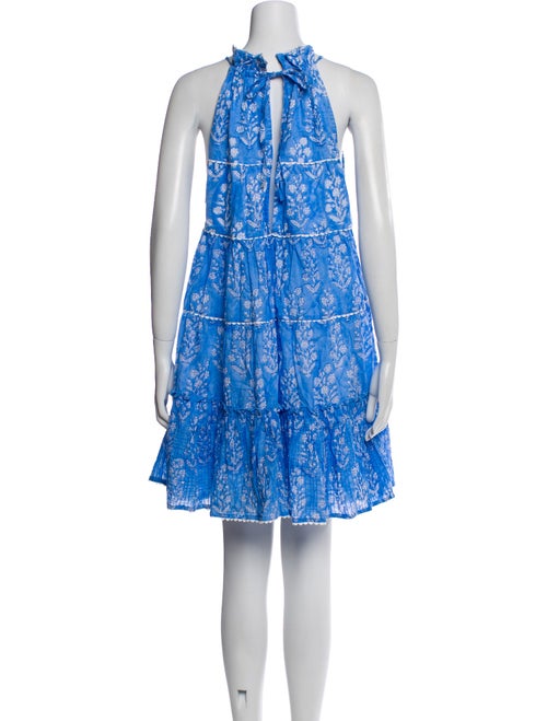 Juliet Dunn Paisley Print Mini Dress