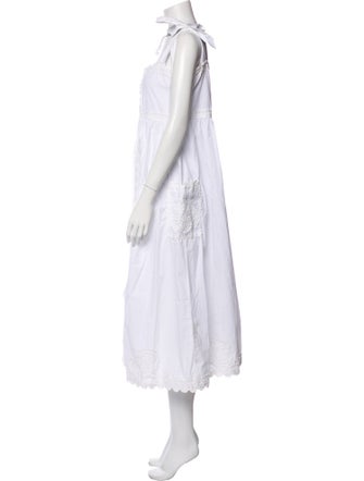 Juliet Dunn Square Neckline Long Dress