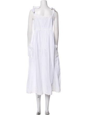 Juliet Dunn Square Neckline Long Dress