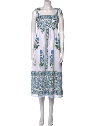Juliet Dunn Printed Midi Length Dress