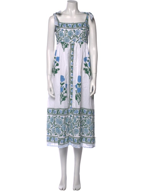 Juliet Dunn Printed Midi Length Dress