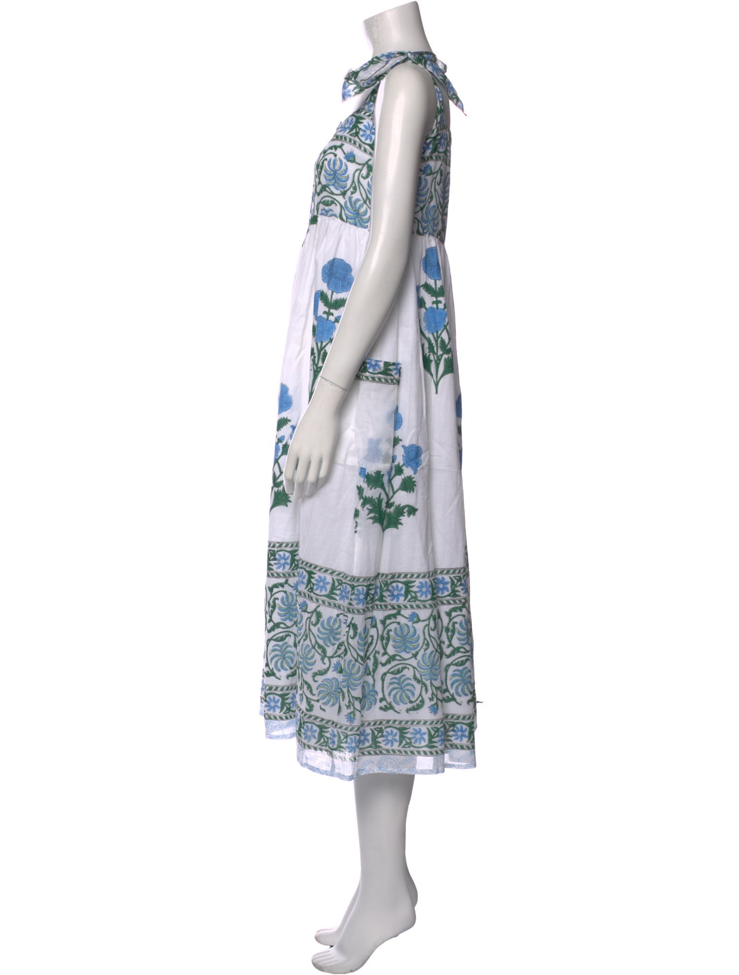 Juliet Dunn Printed Midi Length Dress