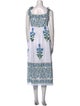 Juliet Dunn Printed Midi Length Dress