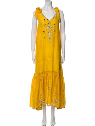 Juliet Dunn Silk Long Dress