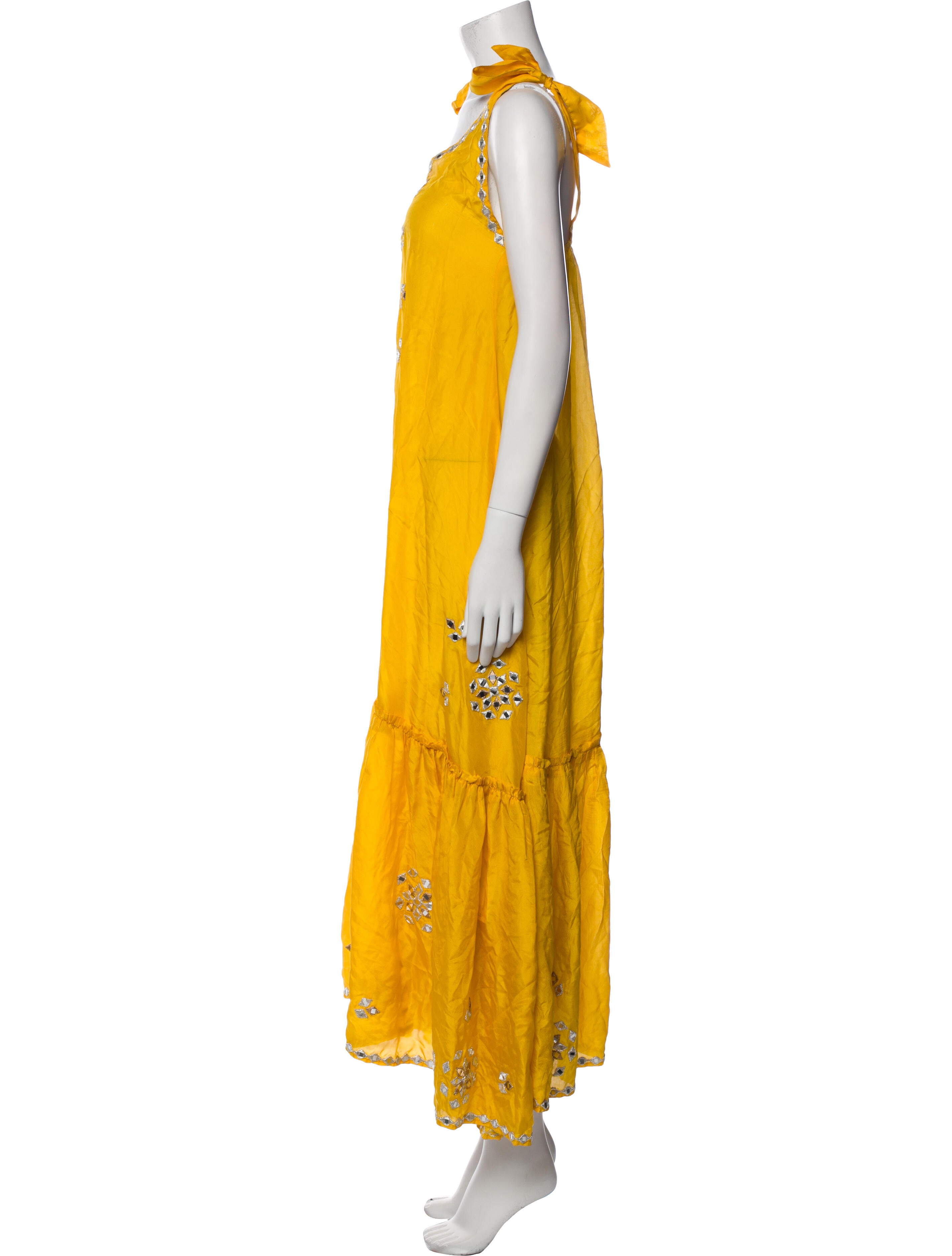Juliet Dunn Silk Long Dress