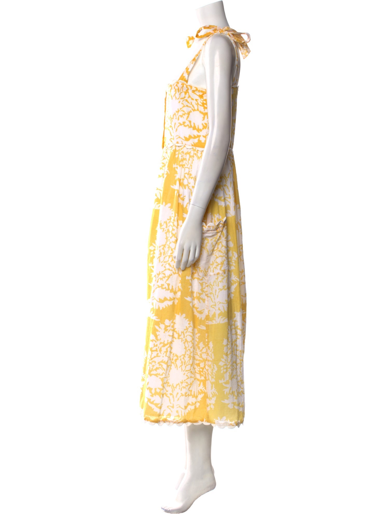 Juliet Dunn Floral Print Long Dress