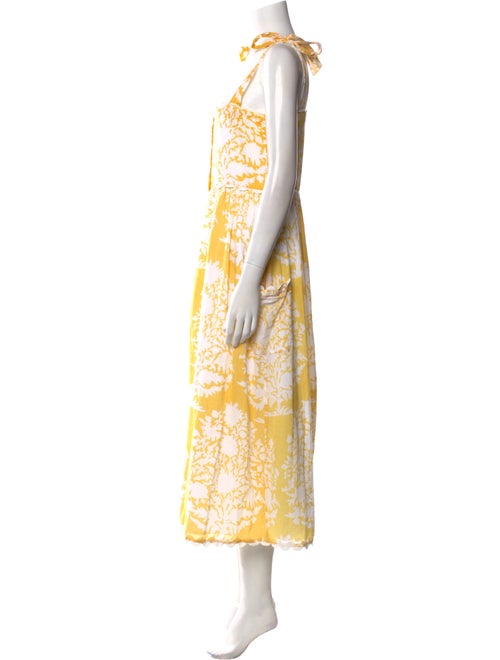 Juliet Dunn Floral Print Long Dress