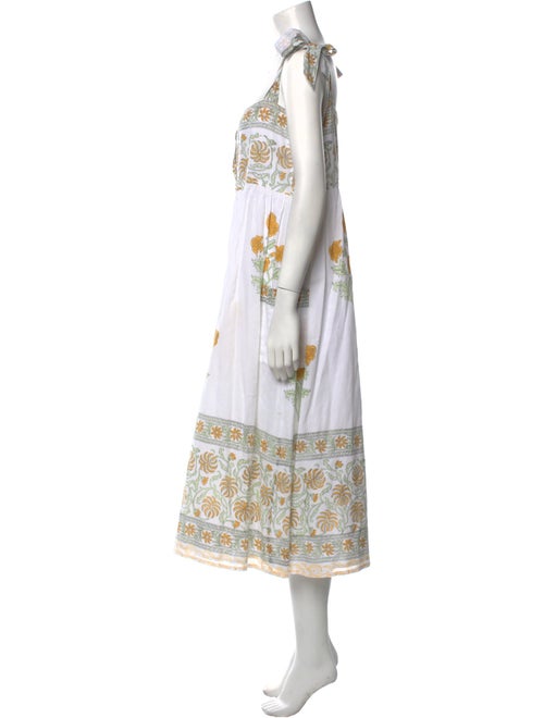 Juliet Dunn Floral Print Long Dress