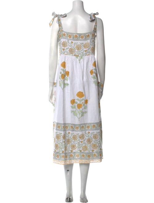 Juliet Dunn Floral Print Long Dress