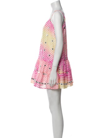 Juliet Dunn Striped Mini Dress