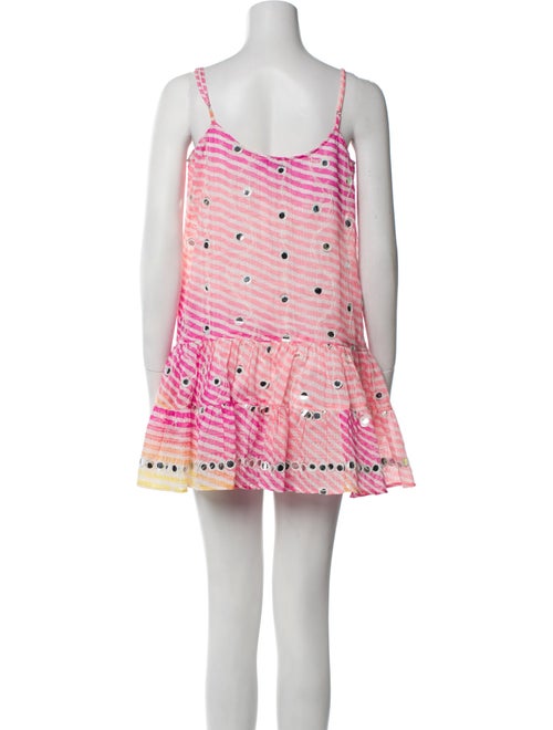 Juliet Dunn Striped Mini Dress