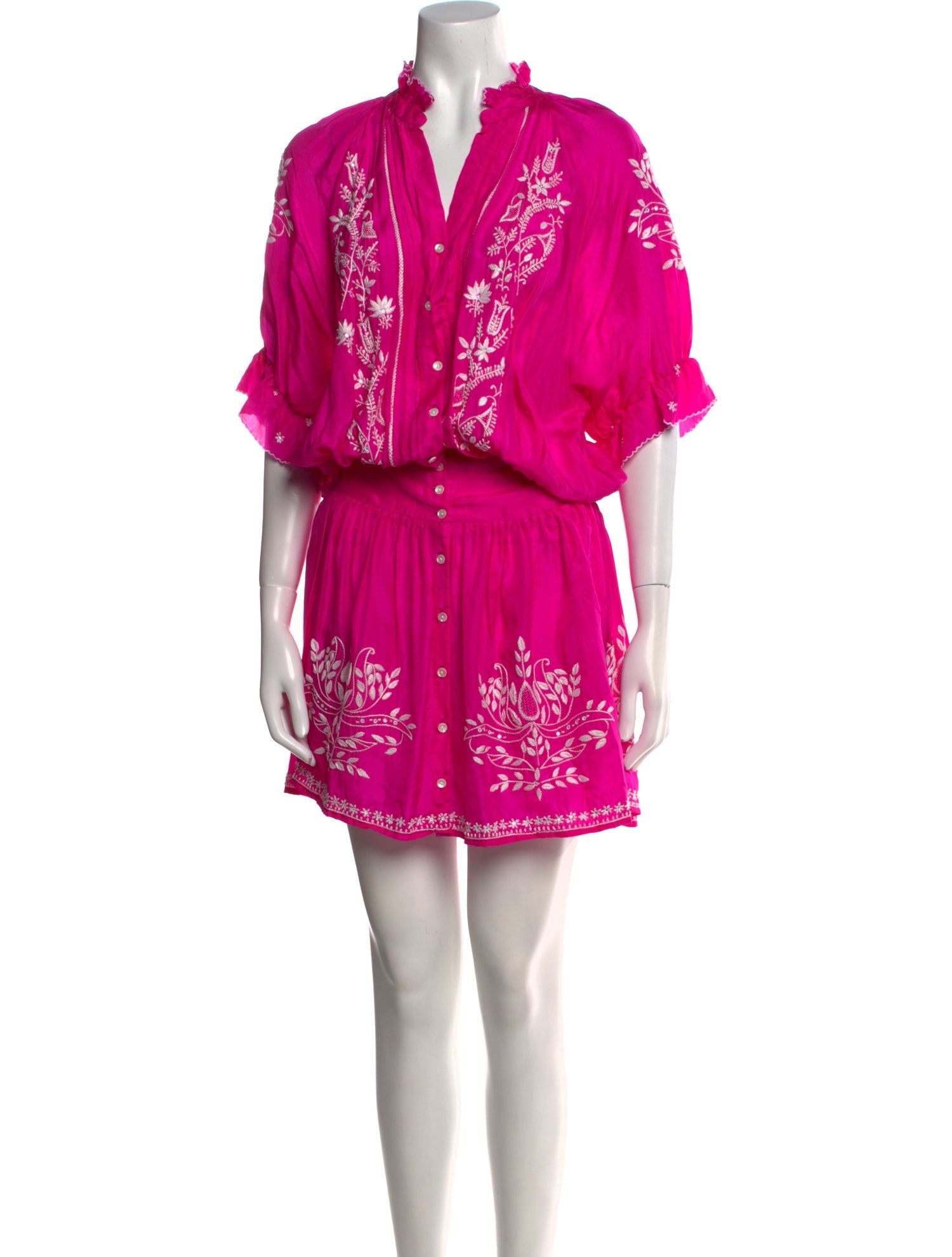 Juliet Dunn Silk Mini Dress