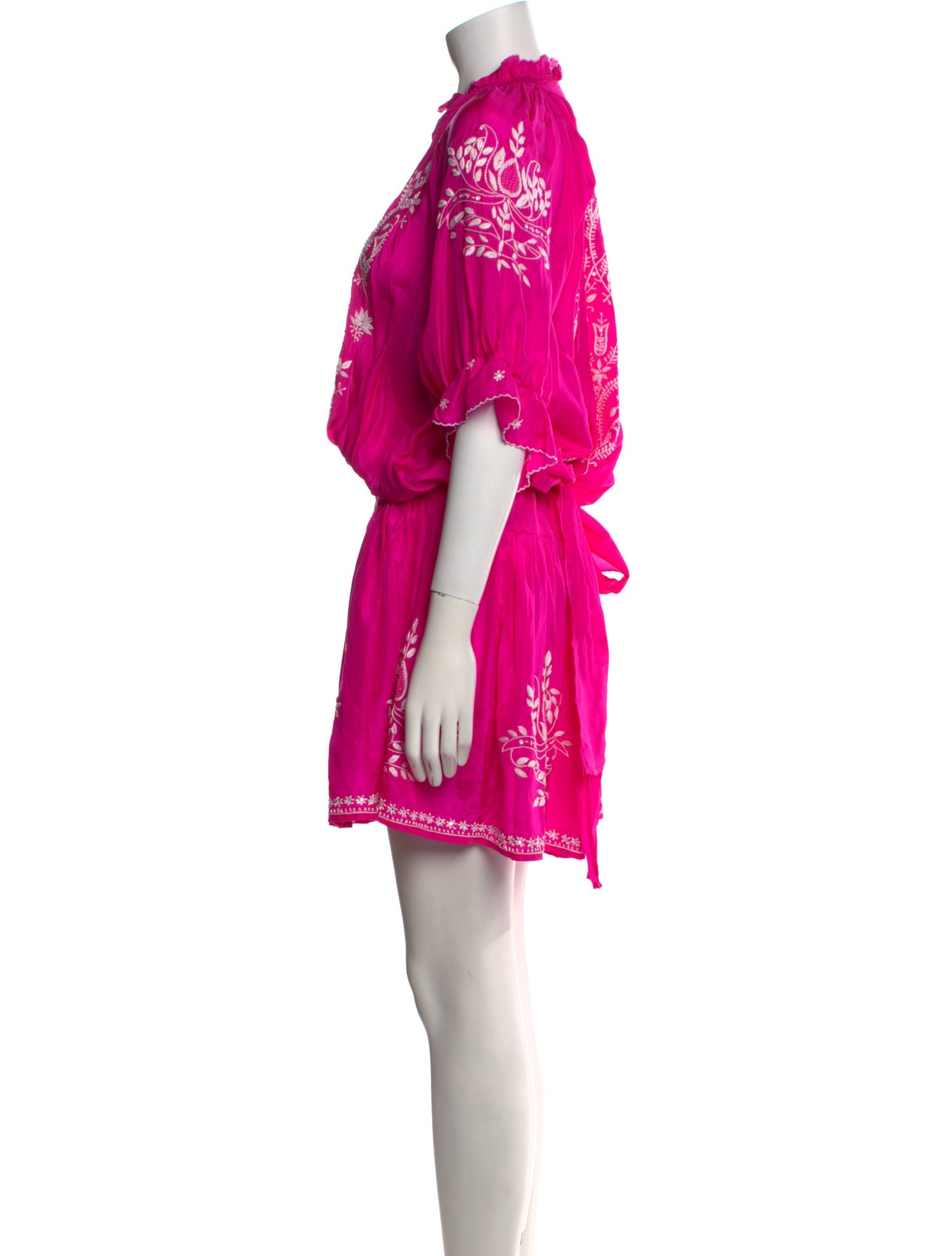 Juliet Dunn Silk Mini Dress