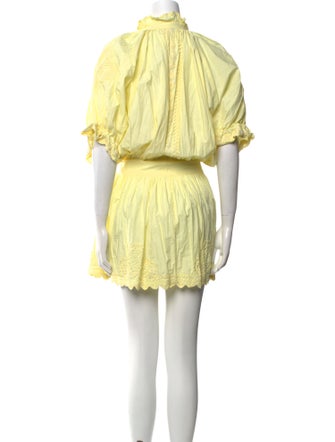 Juliet Dunn V-Neck Knee-Length Dress