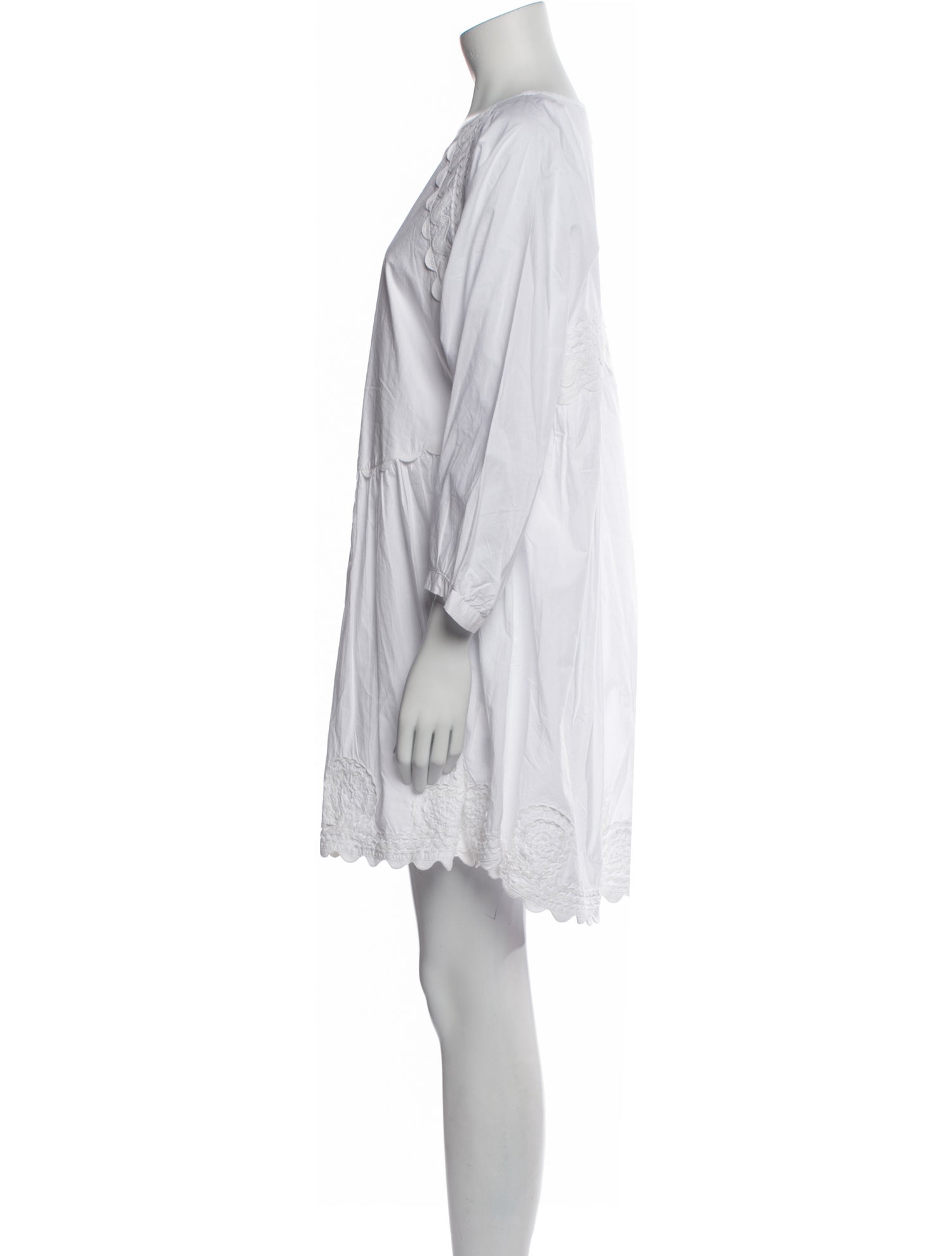 Juliet Dunn Scoop Neck Mini Dress