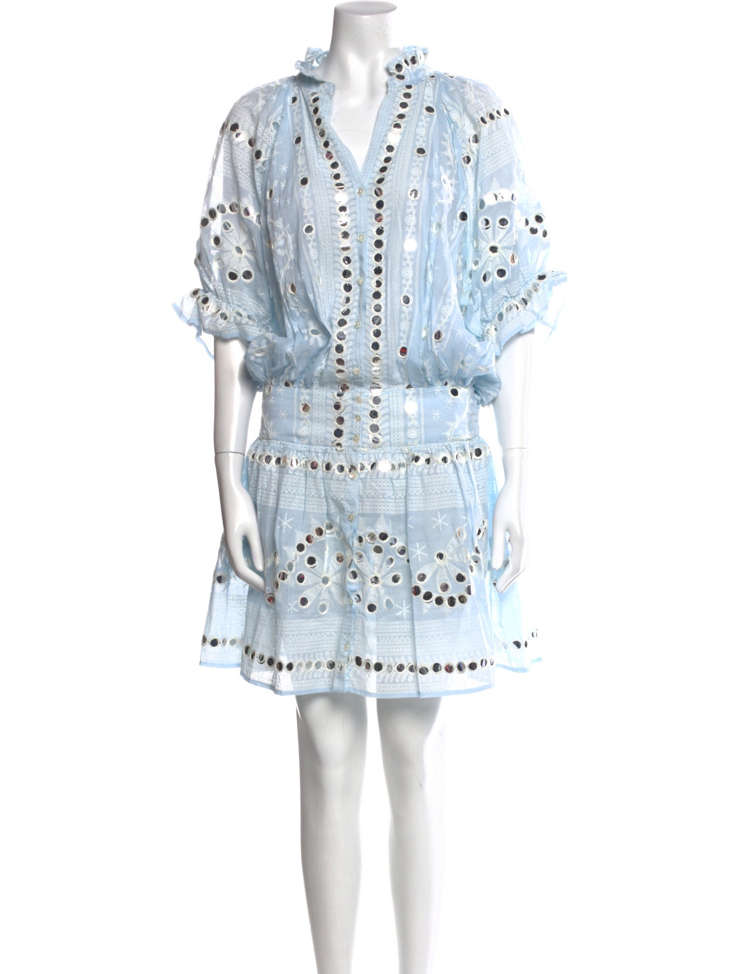 Juliet Dunn Printed Knee-Length Dress