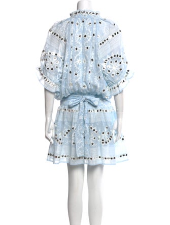 Juliet Dunn Printed Knee-Length Dress