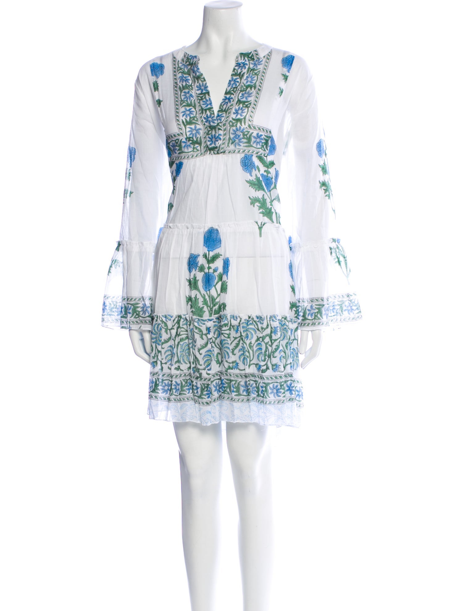 Juliet Dunn Printed Knee-Length Dress