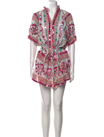 Juliet Dunn Printed Mini Dress