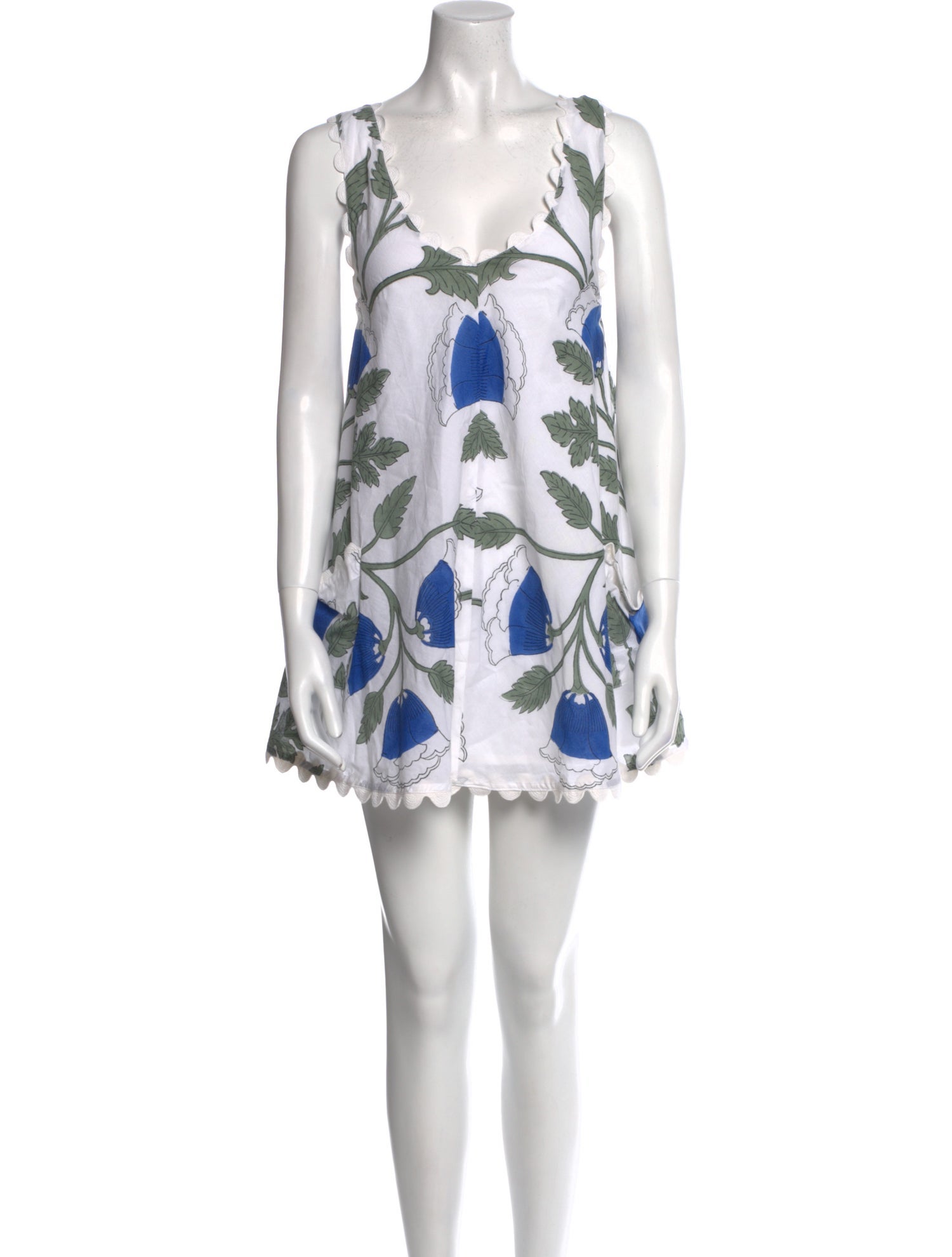Juliet Dunn Floral Print Mini Dress w/ Tags