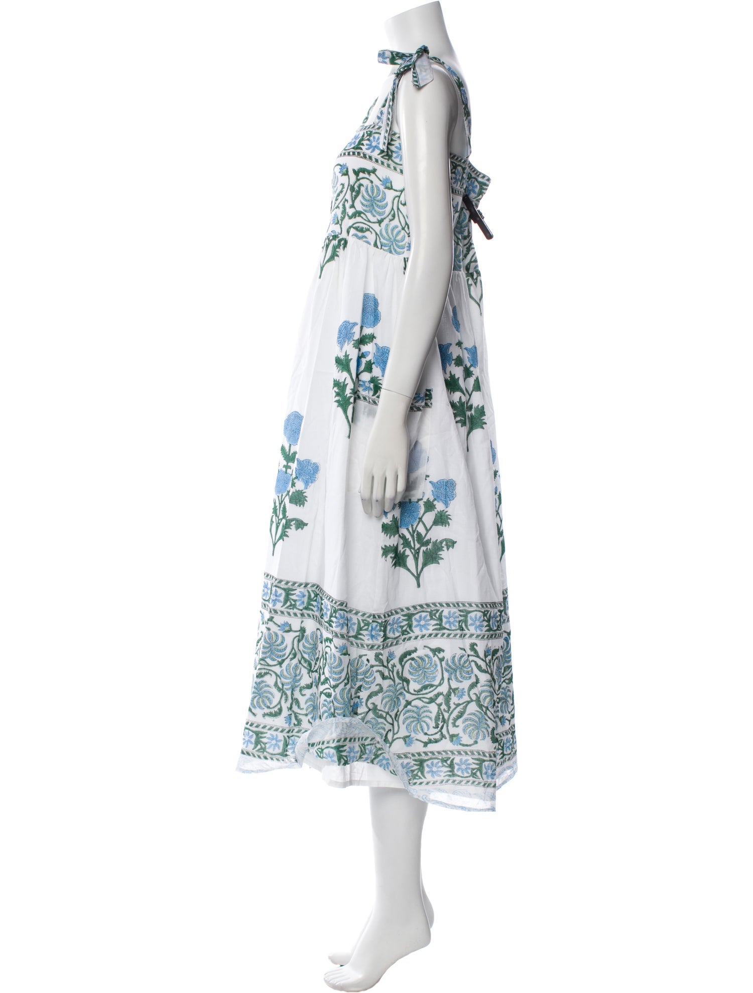 Juliet Dunn Floral Print Long Dress