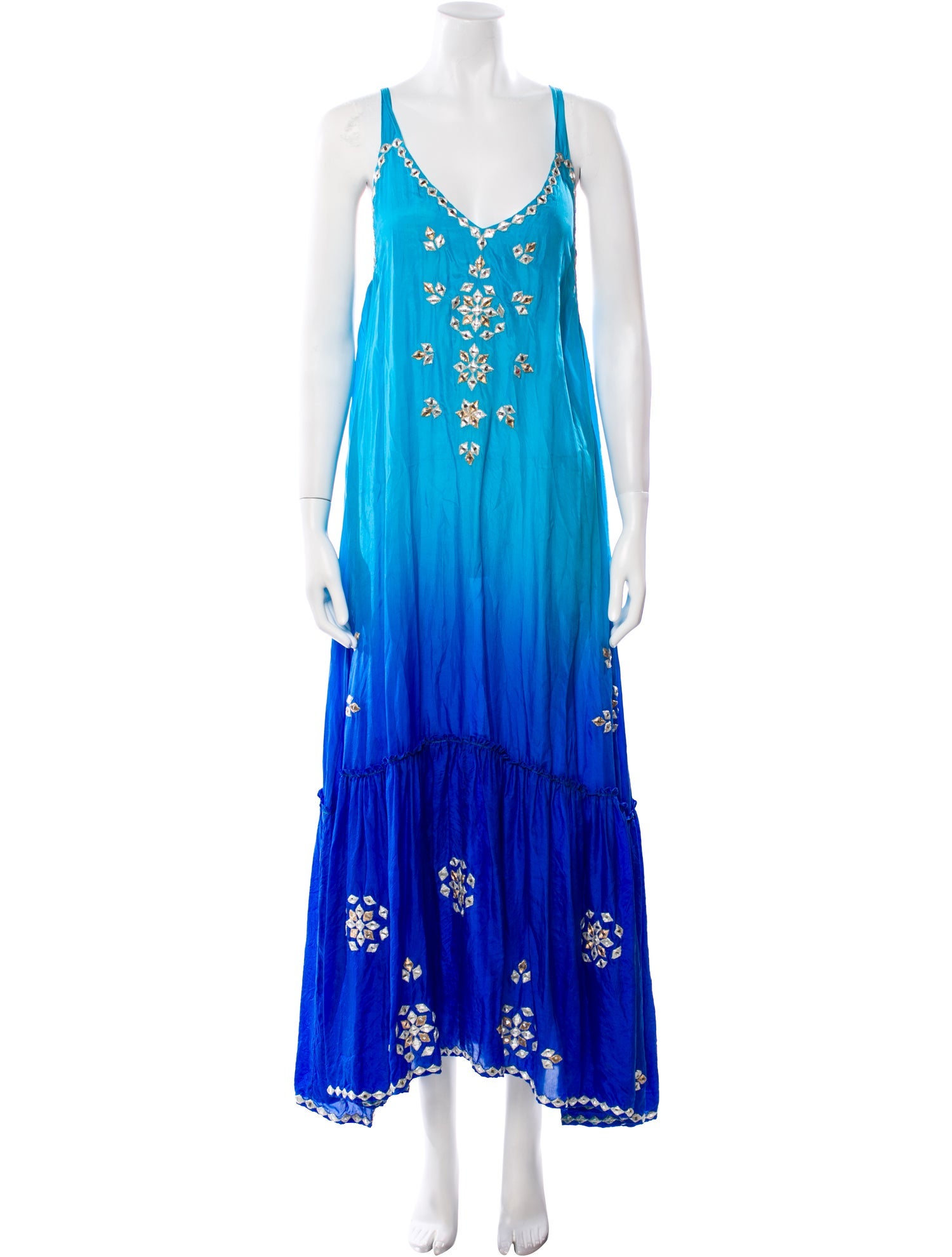 Juliet Dunn Silk Long Dress