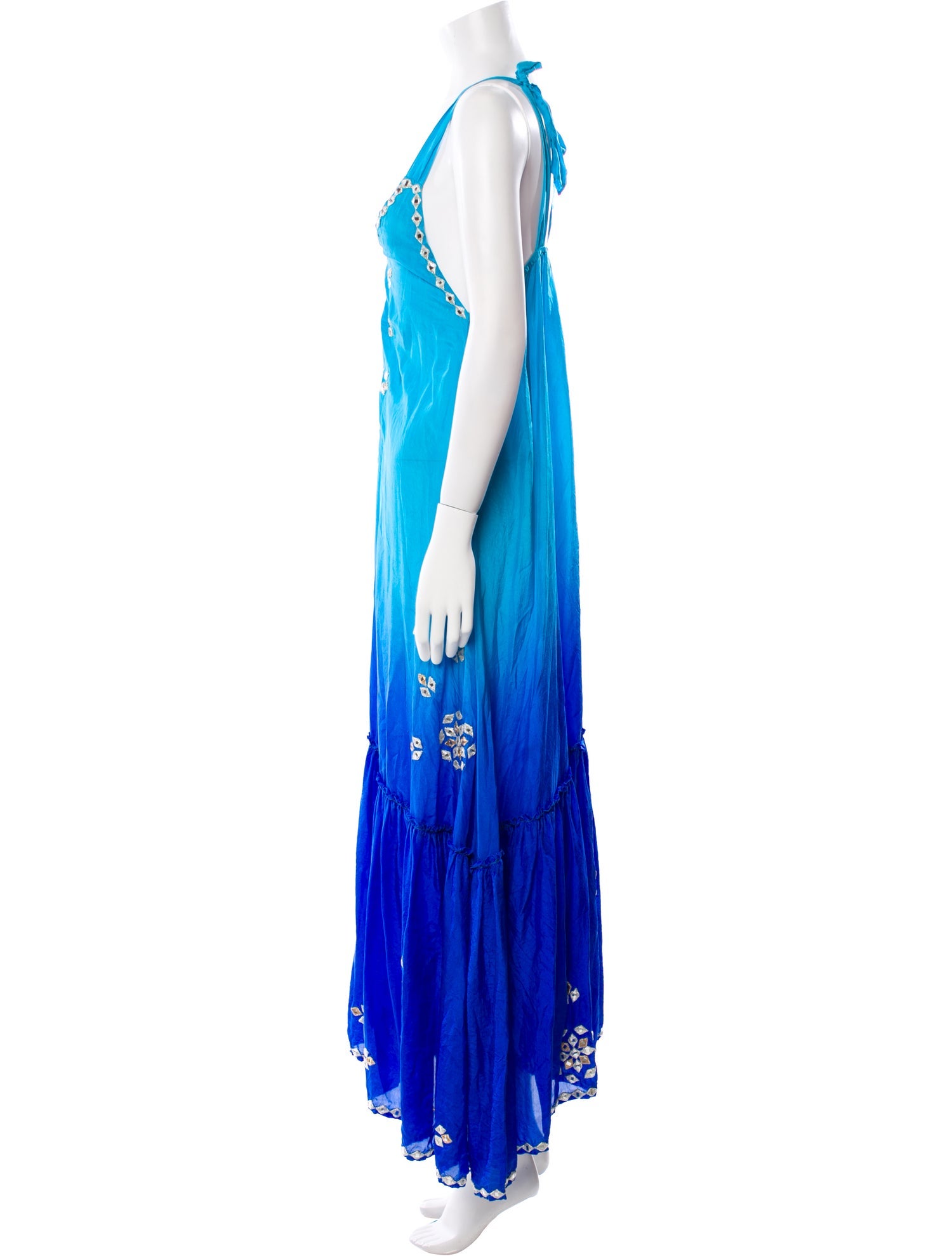 Juliet Dunn Silk Long Dress
