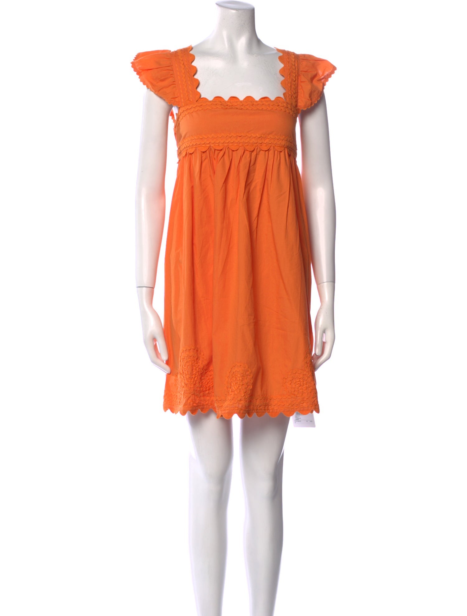 Juliet Dunn Square Neckline Mini Dress w/ Tags