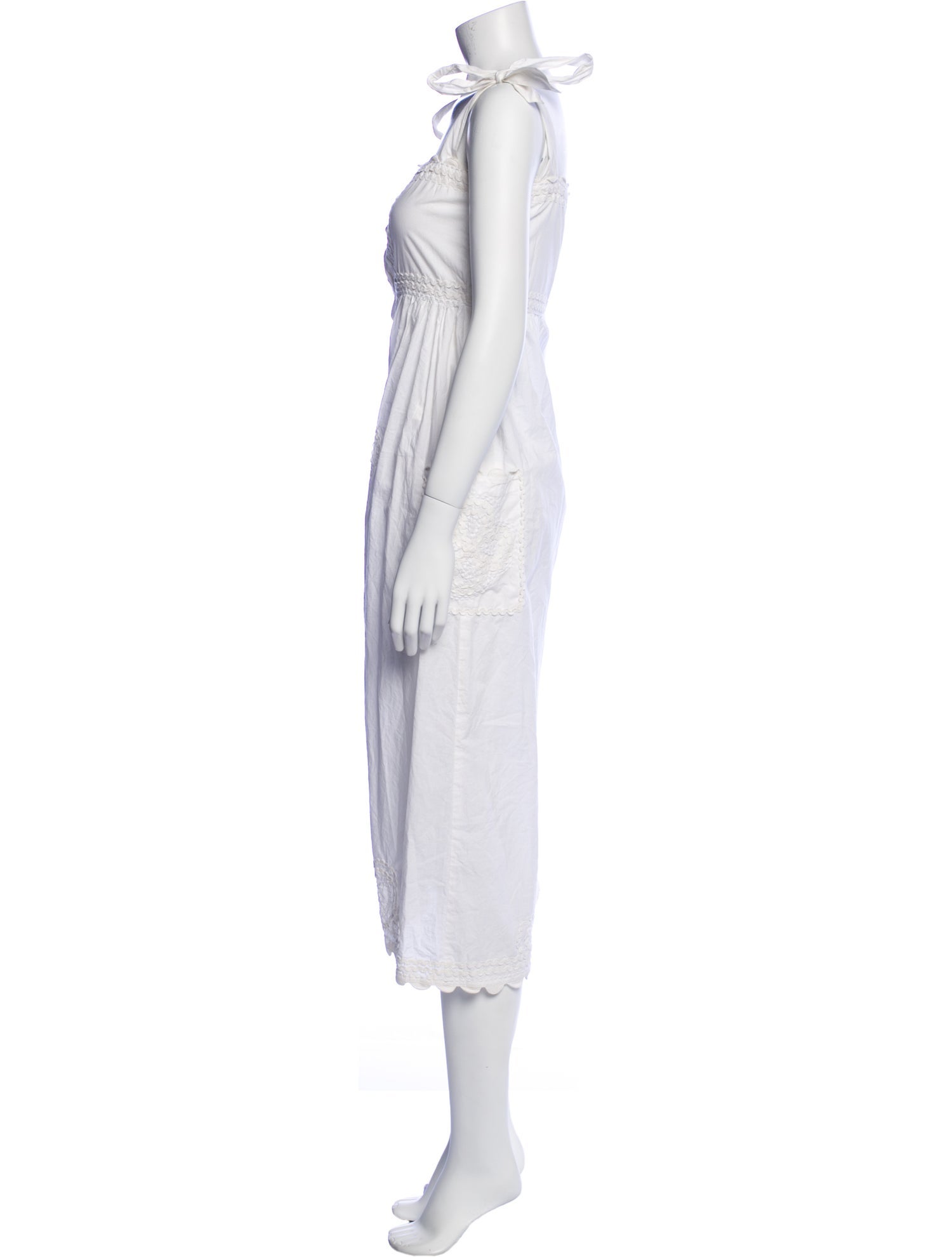 Juliet Dunn Square Neckline Midi Length Dress