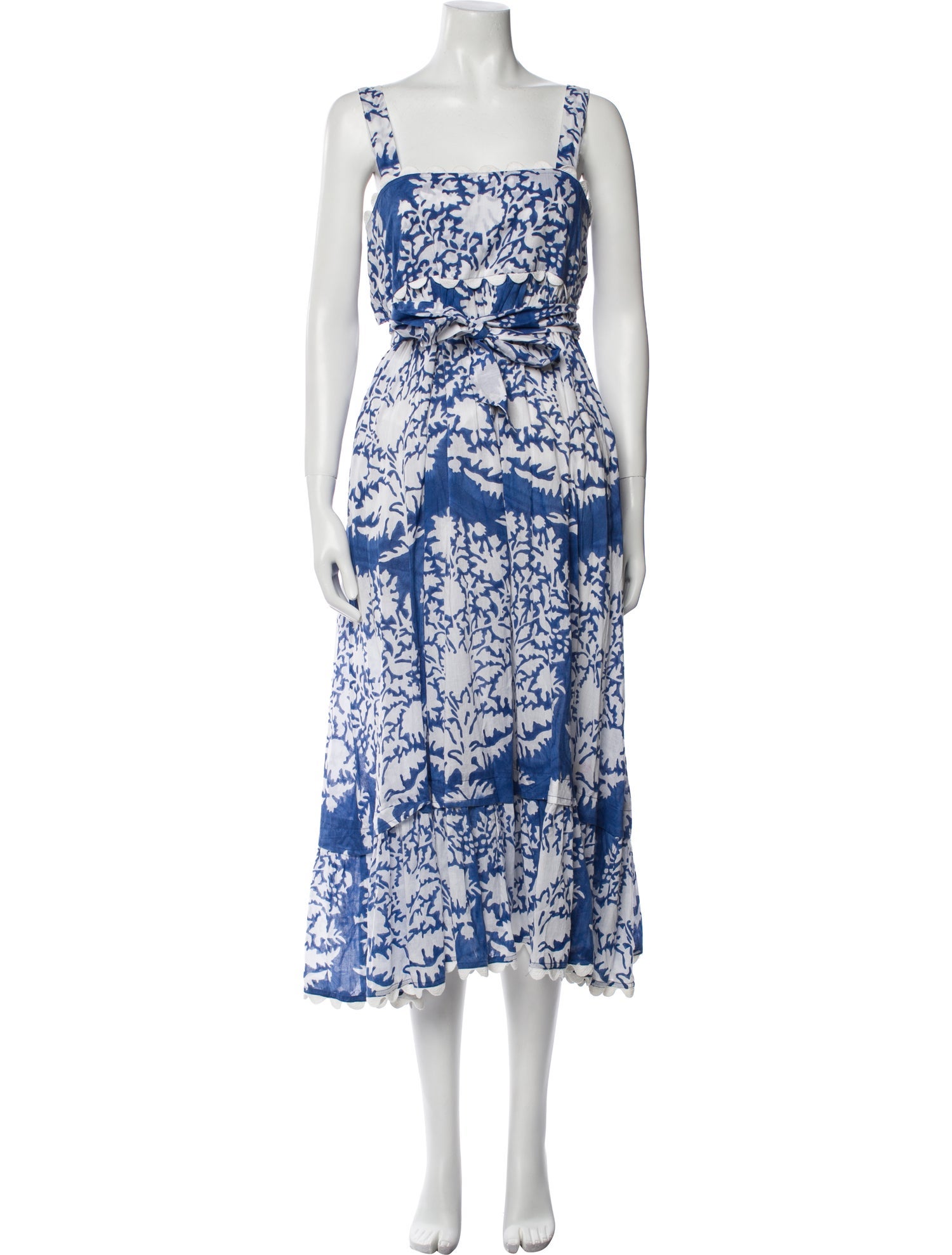 Juliet Dunn Floral Print Long Dress
