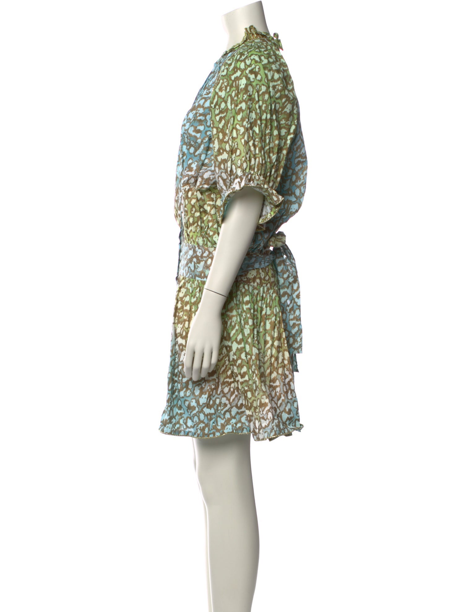 Juliet Dunn Printed Knee-Length Dress