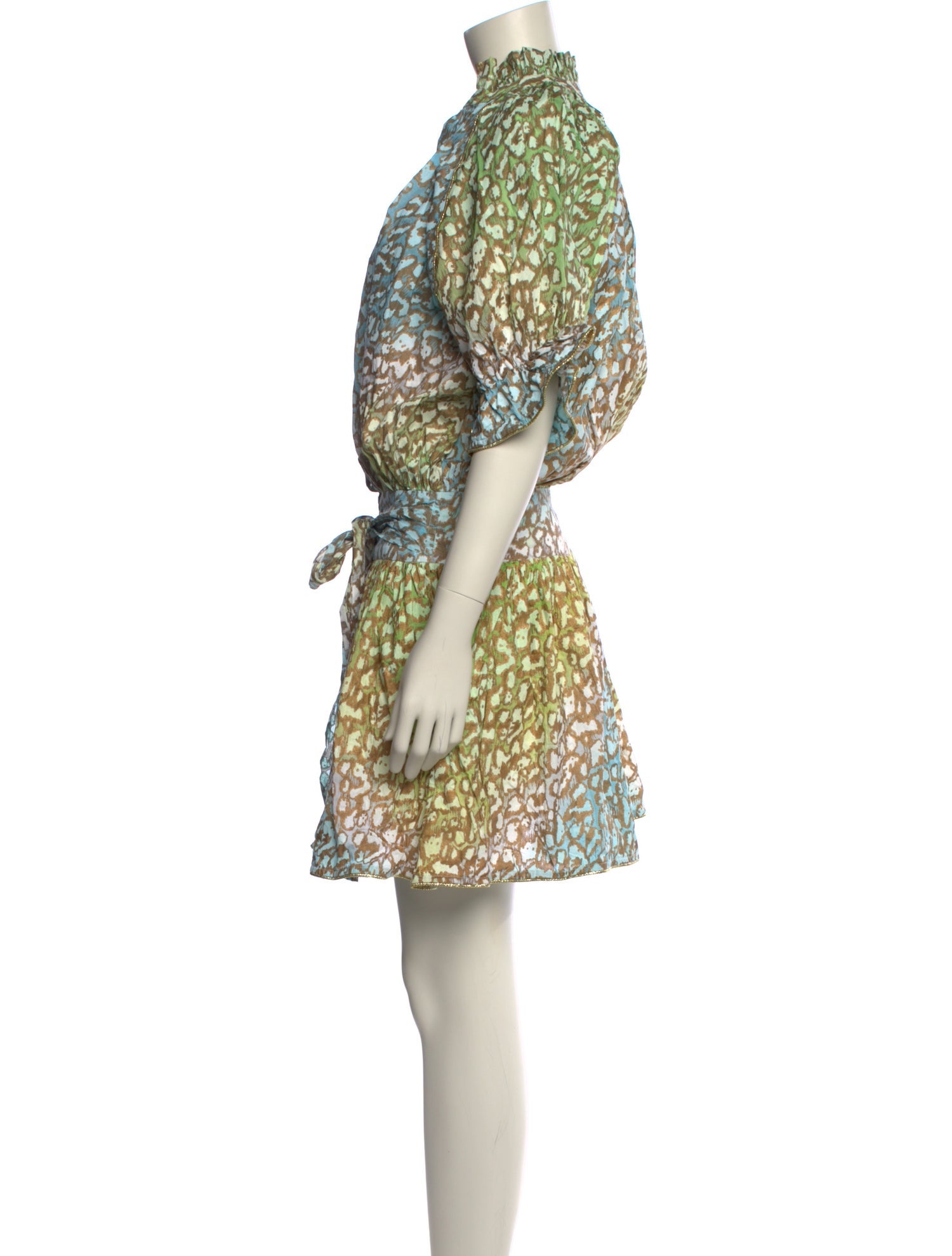 Juliet Dunn Printed Knee-Length Dress