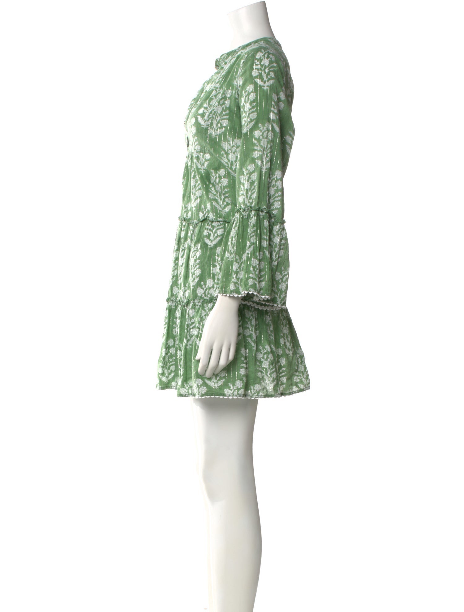 Juliet Dunn Floral Print Mini Dress