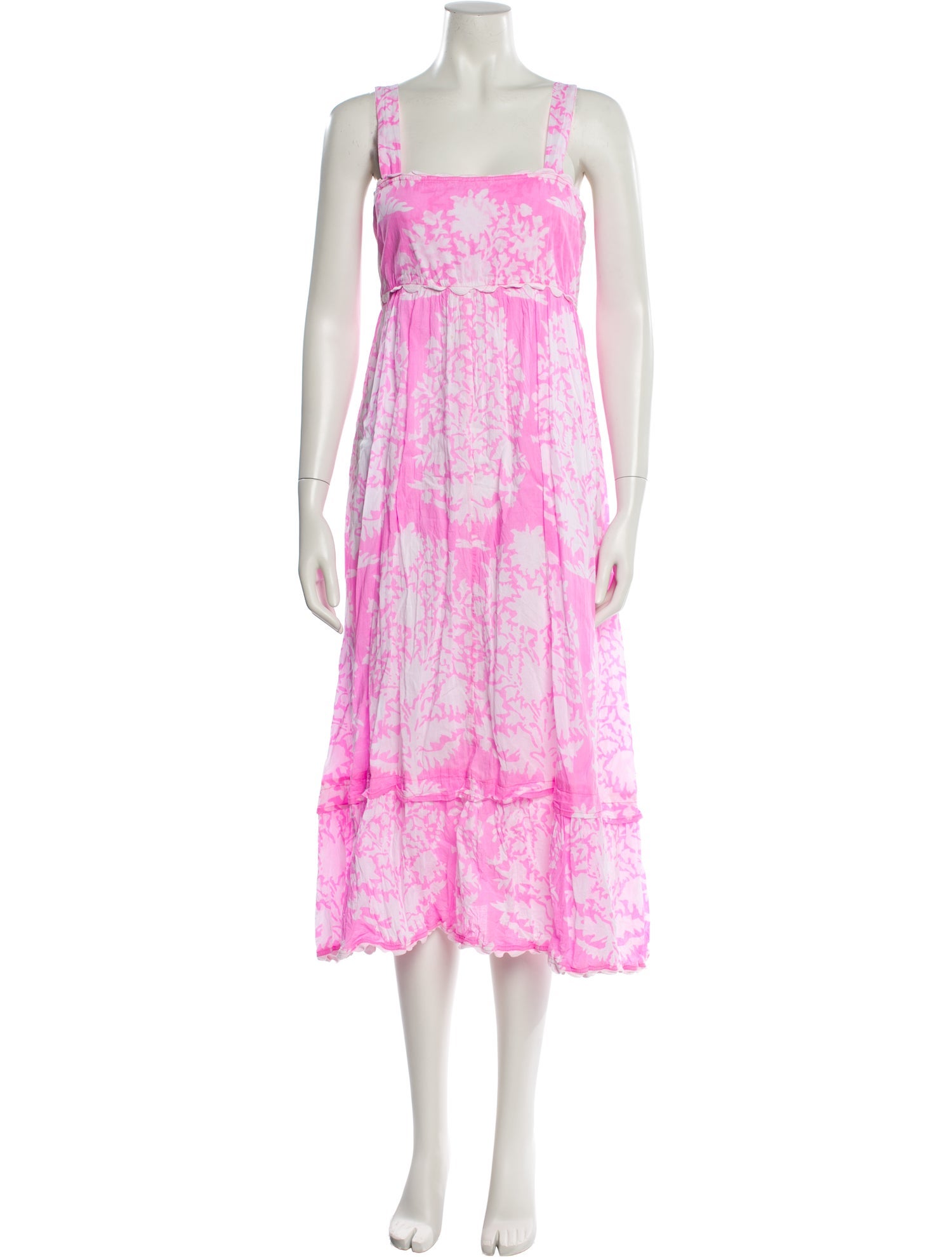Juliet Dunn Floral Print Long Dress