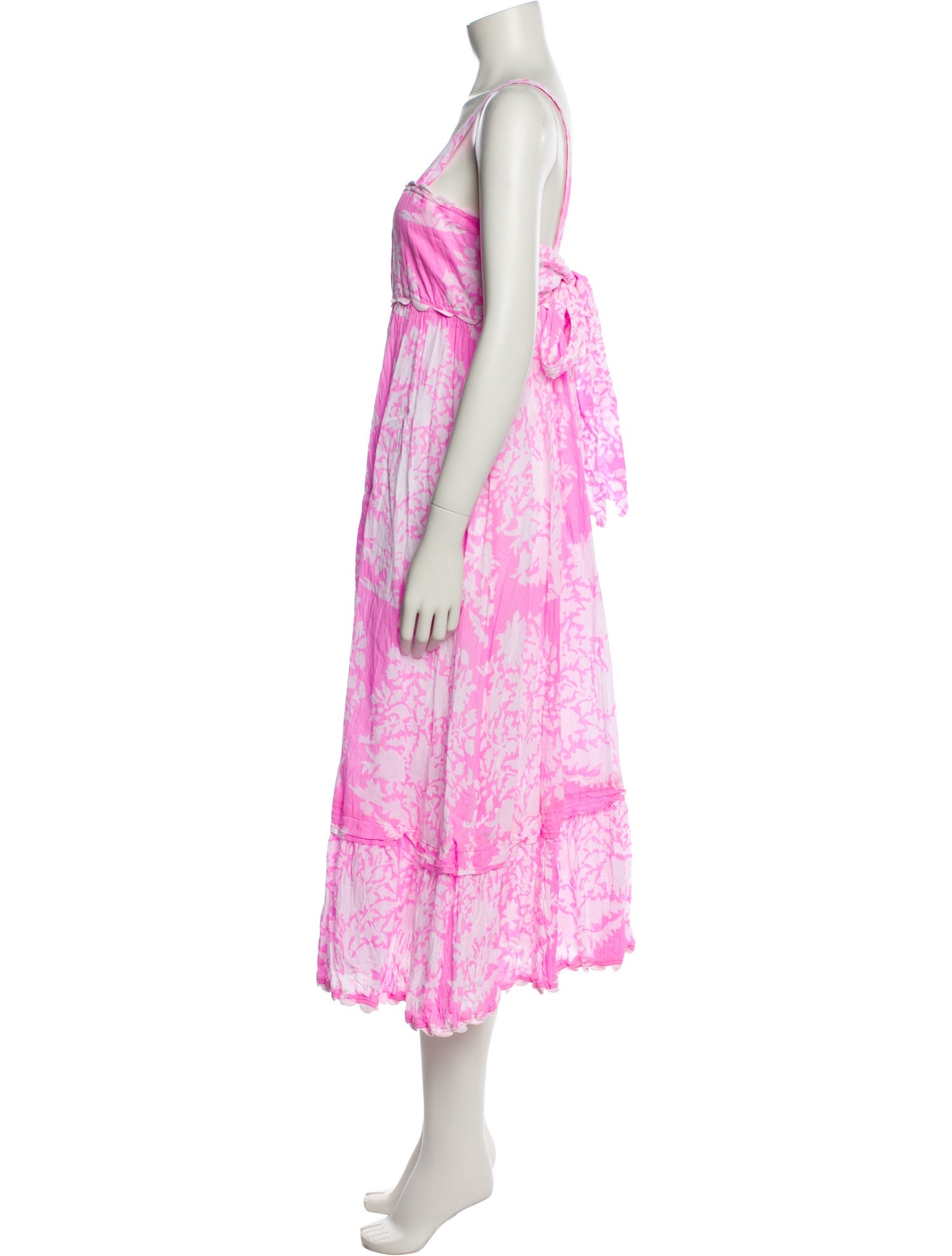 Juliet Dunn Floral Print Long Dress