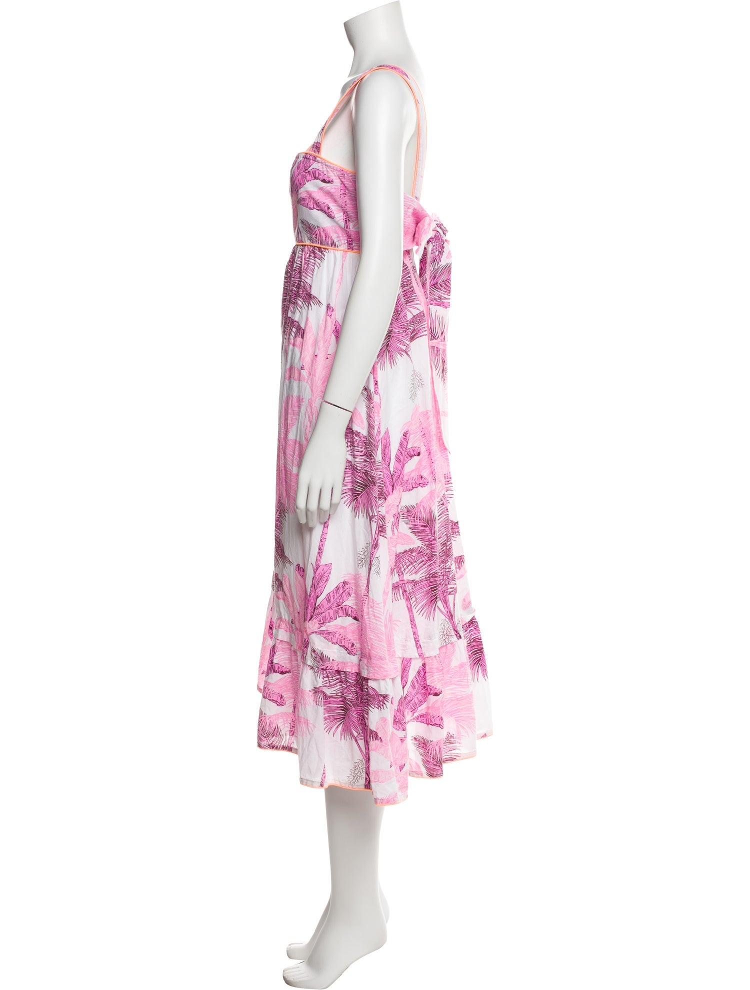 Juliet Dunn Printed Midi Length Dress