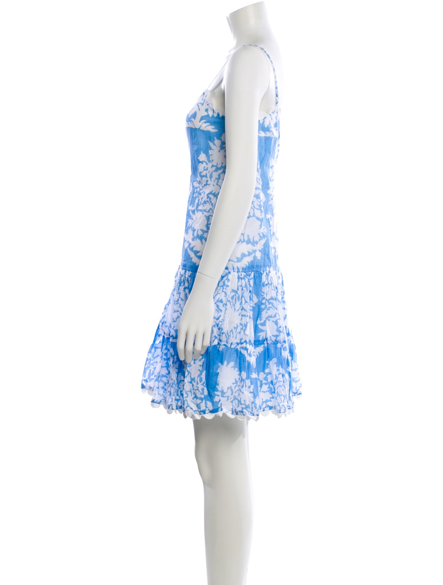 Juliet Dunn Floral Print Mini Dress