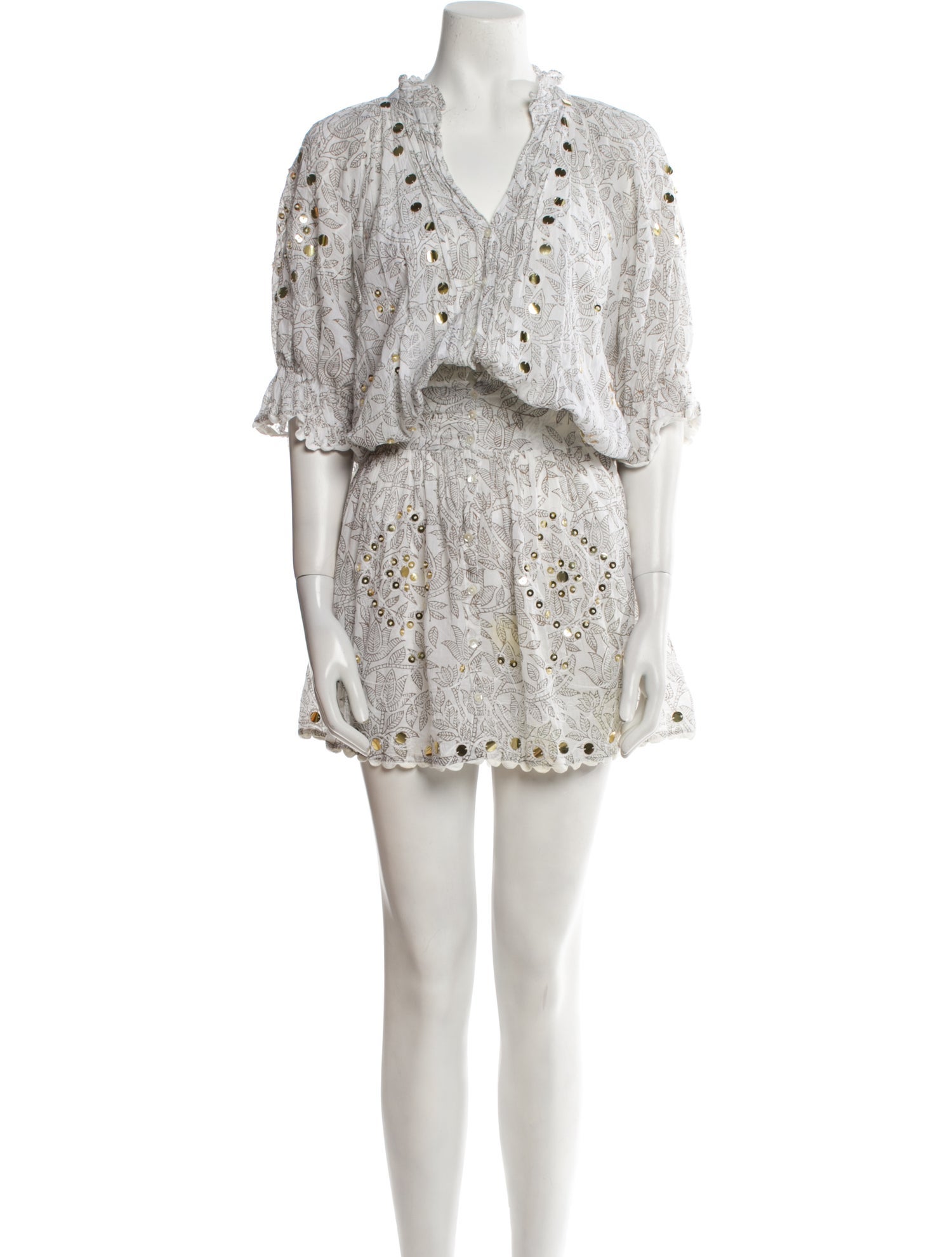 Juliet Dunn Printed Mini Dress