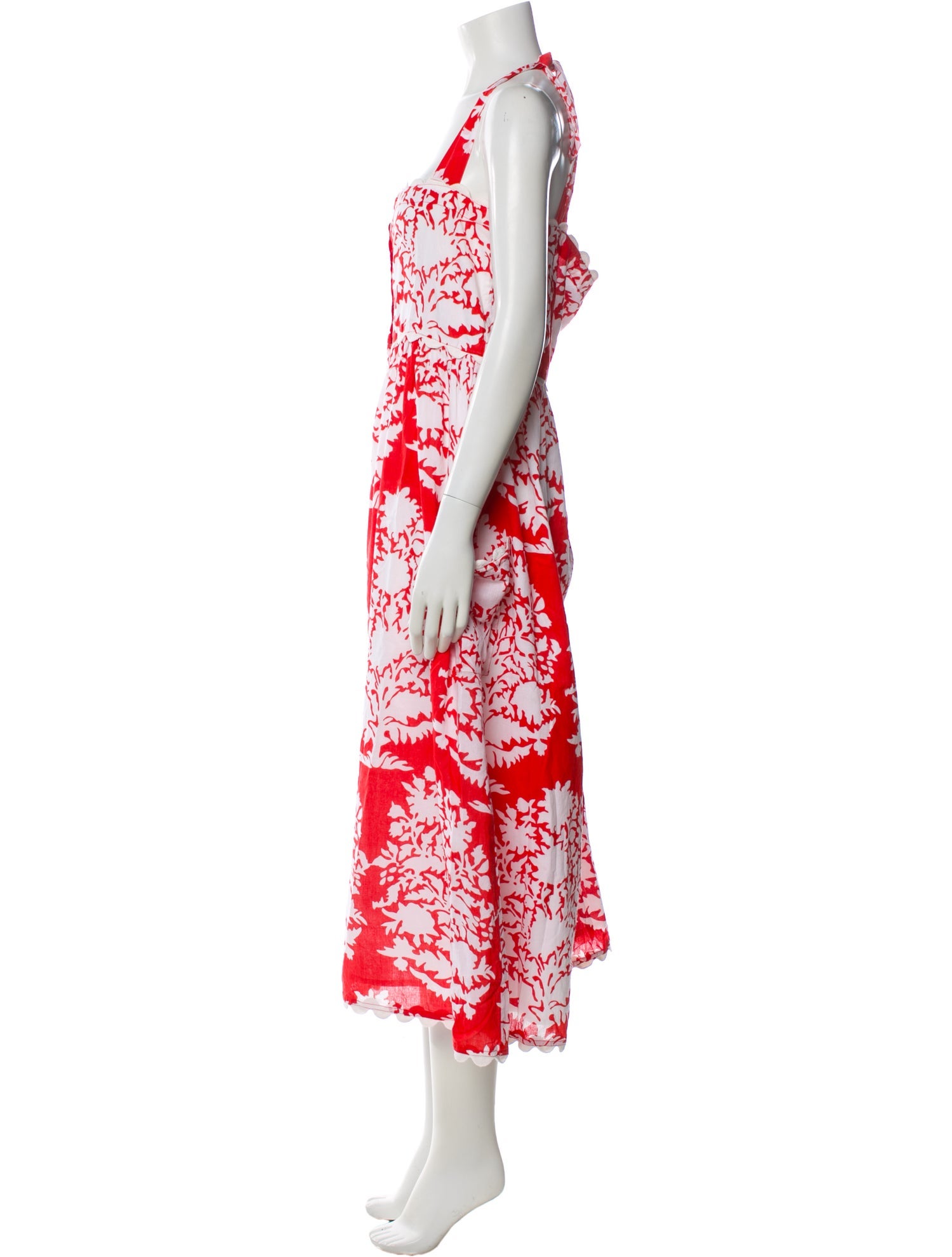 Juliet Dunn Floral Print Long Dress