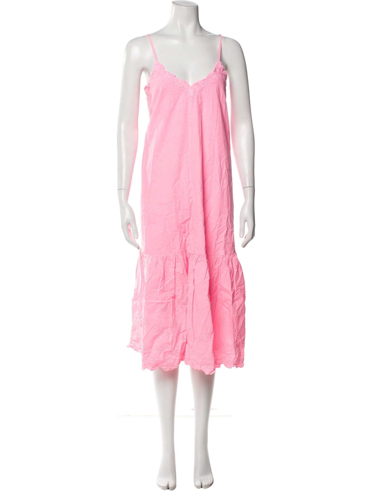 Juliet Dunn V-Neck Knee-Length Dress