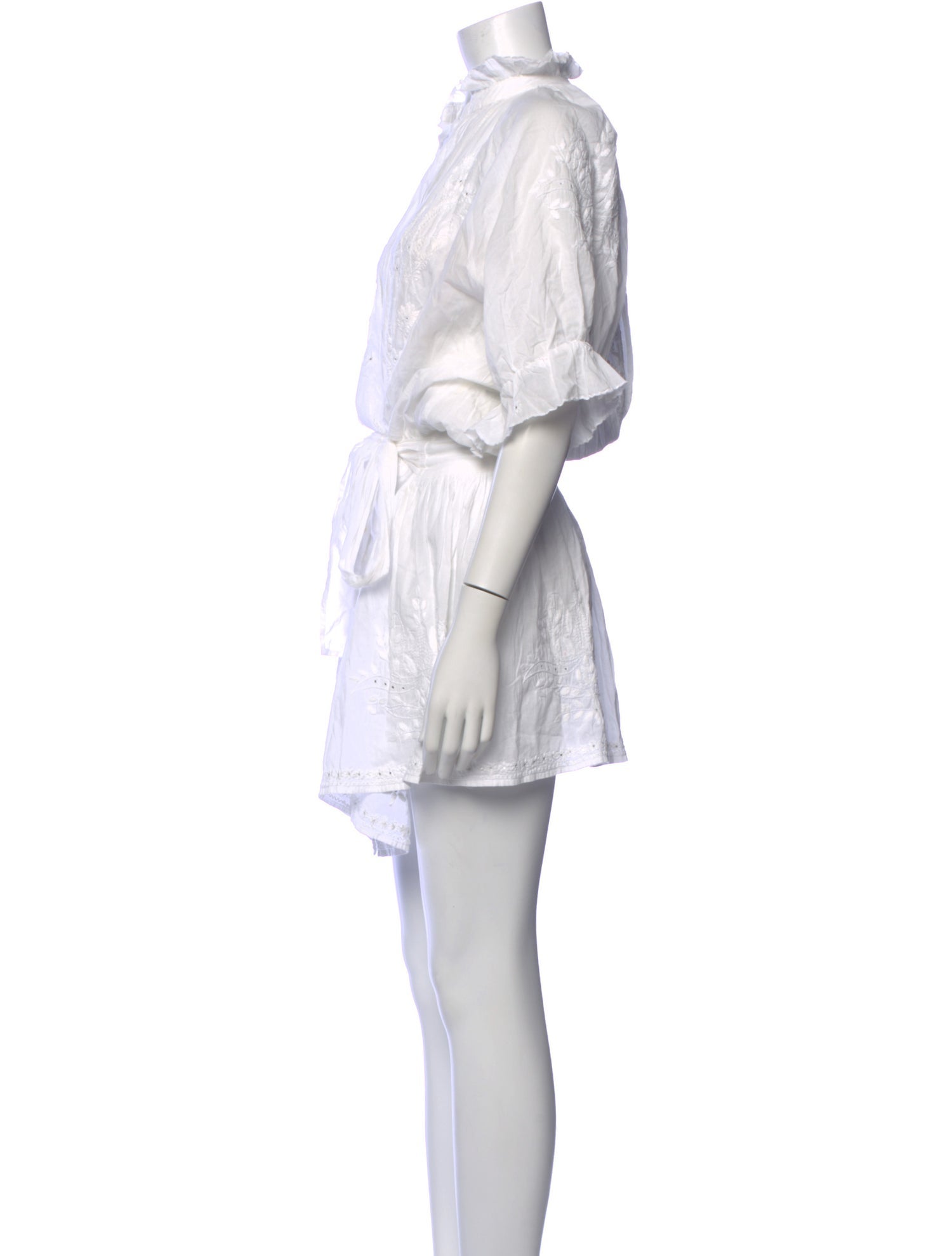 Juliet Dunn V-Neck Mini Dress