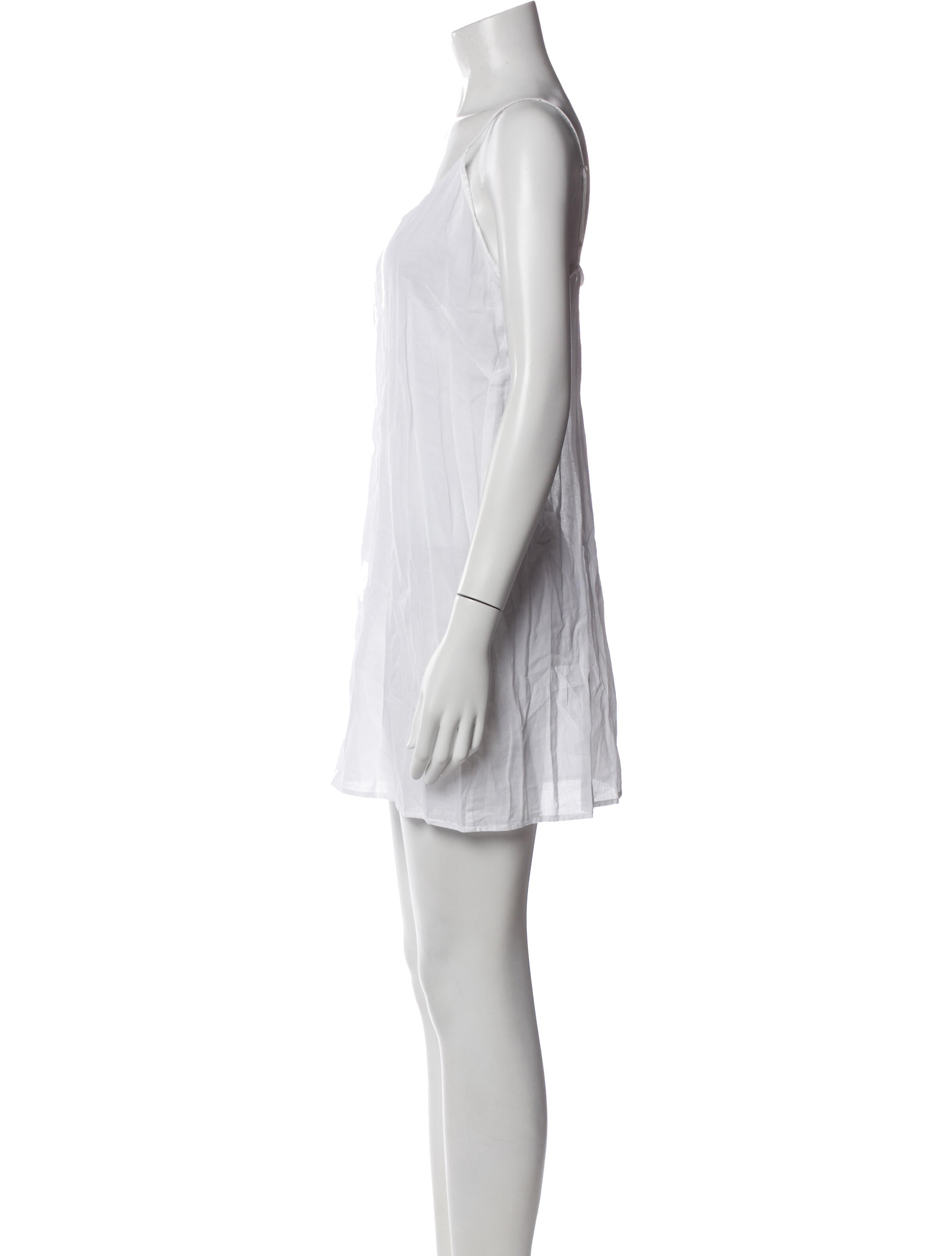 Juliet Dunn Scoop Neck Mini Dress