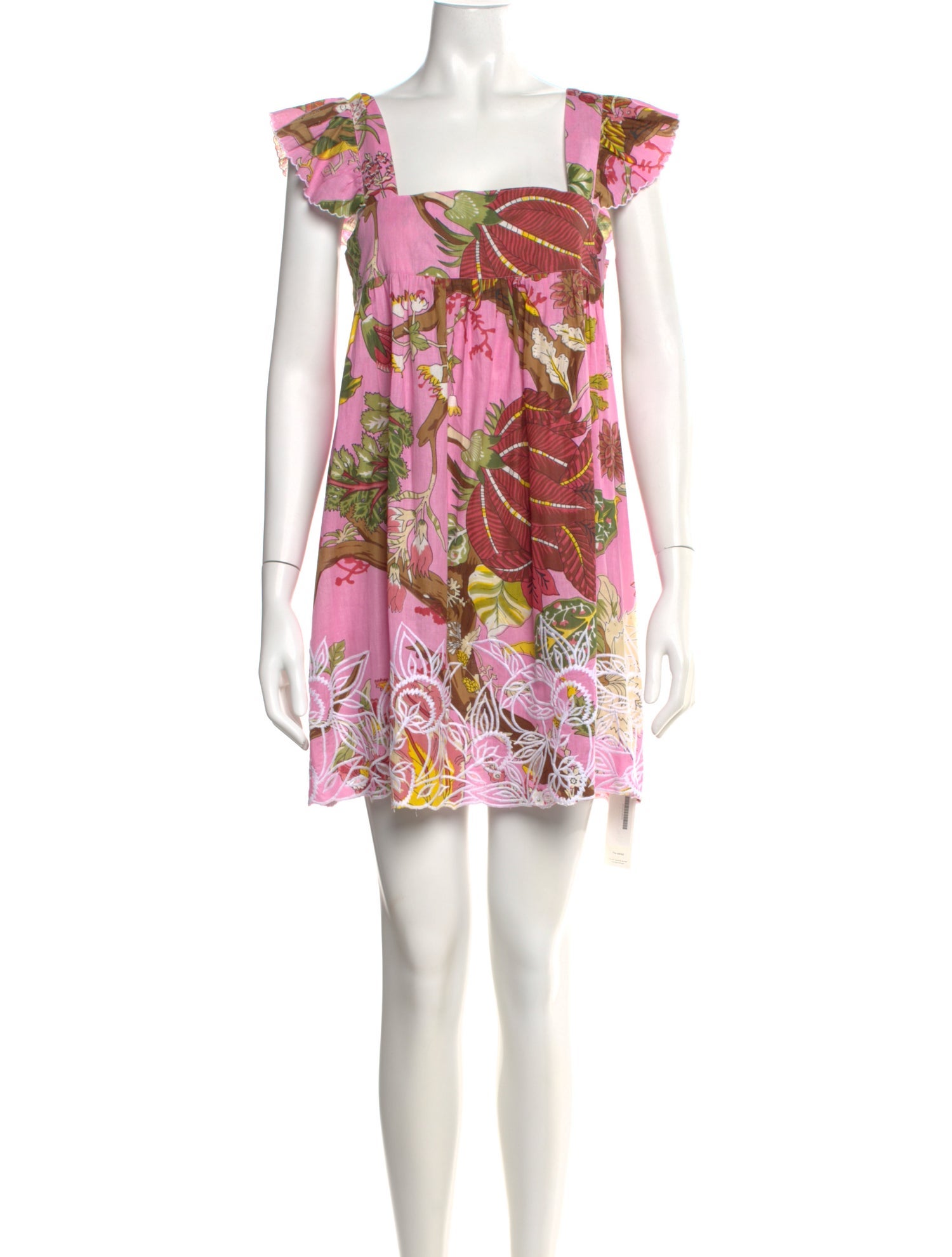 Juliet Dunn Floral Print Mini Dress w/ Tags